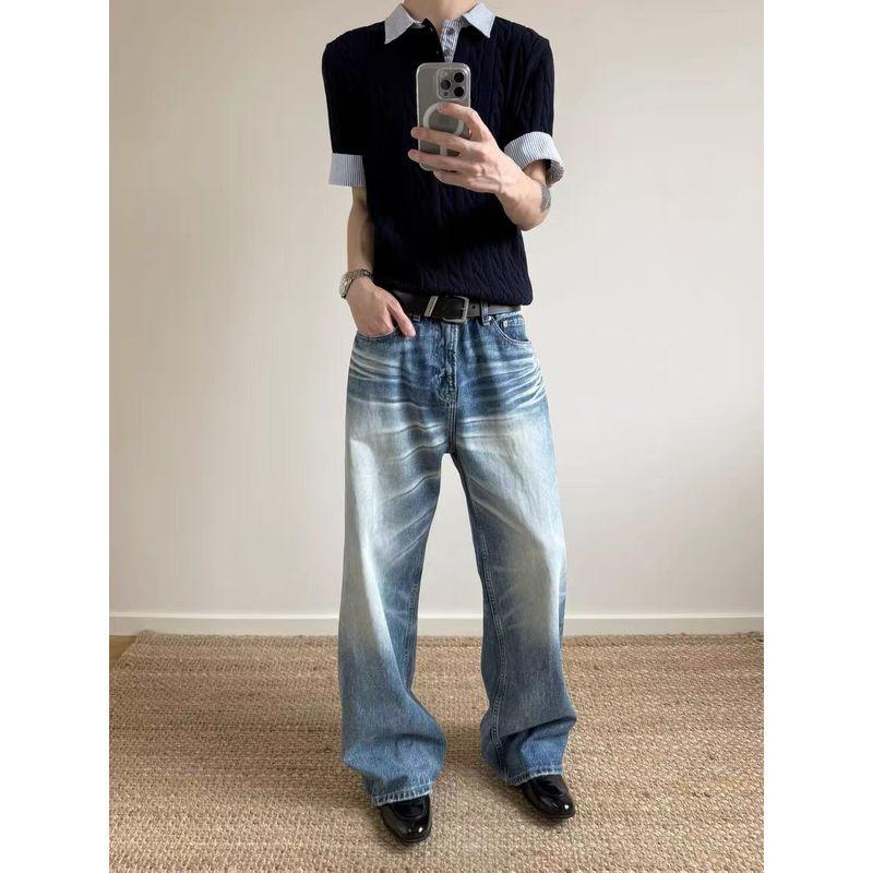 Cabbage Coke American vintage Joint Name 02 Battle Cow King Snow Pattern Light Blue Washed Old Straight Jeans Light Blue X L
Cabbage Coke American vintage Joint Name 02 Battle Cow King Snow Pattern Light Blue Washed Old Straight Jeans Light Blue X L
