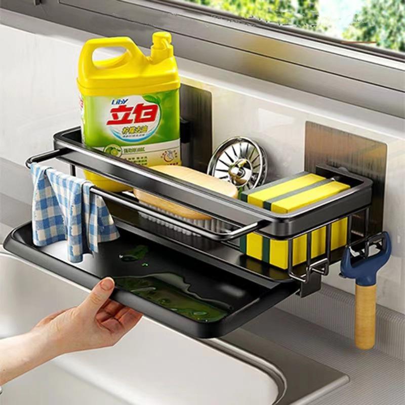 Aluminum Kitchen Storage Rack Sink Drain Rack Hanging Soap Drainer Shelf Basket Sponge Organizer Bathroom Shampoo Shelves чёрный
Aluminum Kitchen Storage Rack Sink Drain Rack Hanging Soap Drainer Shelf Basket Sponge Organizer Bathroom Shampoo Shelves чёрный