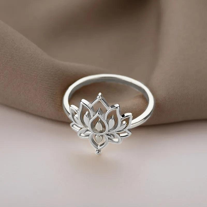 CAOSHI Special Interest Metal Style Rings for Women Hollow Out Lotus Design Gold Color/Silver Color Party Jewelry Accessories 10
CAOSHI Special Interest Metal Style Rings for Women Hollow Out Lotus Design Gold Color/Silver Color Party Jewelry Accessories 10
