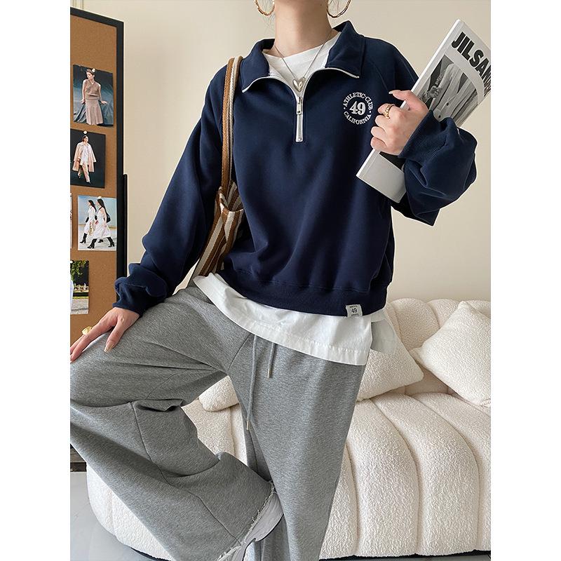 Sinan American Zipper Polo with Lapel: Loose Fit Plus Velvet Sweater, Autumn/Winter Collection SN2019 One Size
Sinan American Zipper Polo with Lapel: Loose Fit Plus Velvet Sweater, Autumn/Winter Collection SN2019 One Size