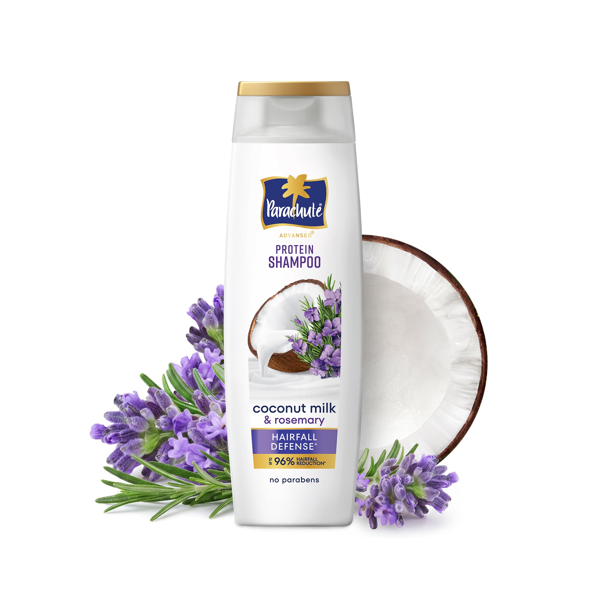 Parachute Advansed Protein Shampoo with Coconut Milk & Rosemary | Up to 96% Hair Fall Reduction & up to 23X Hair Fall Control | Protein Lock Techno
Parachute Advansed Protein Shampoo with Coconut Milk & Rosemary | Up to 96% Hair Fall Reduction & up to 23X Hair Fall Control | Protein Lock Techno