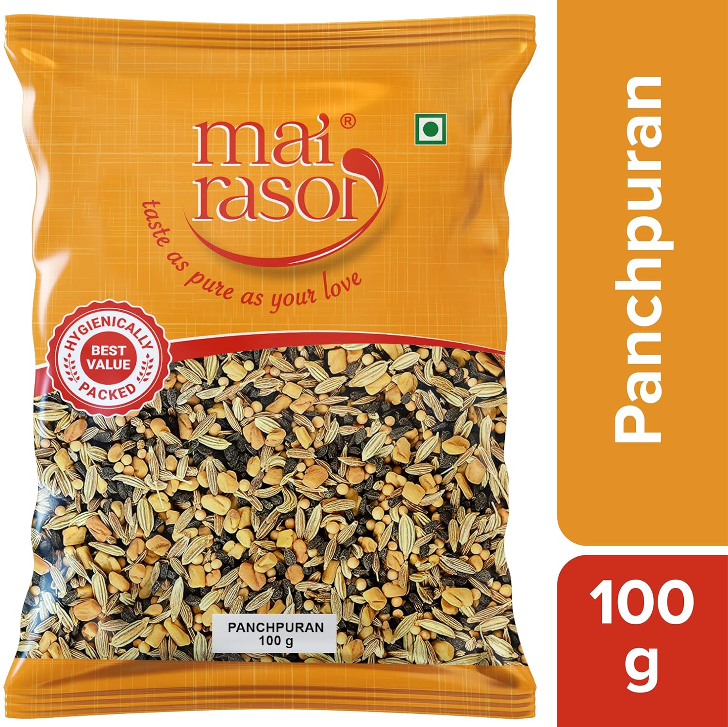 MAI RASOI Panchphoran 5 Spice Masala Mix For Curries, Sabzi And Bengali Cooking Blend 100 g Pack Of 1 Seasoning
MAI RASOI Panchphoran 5 Spice Masala Mix For Curries, Sabzi And Bengali Cooking Blend 100 g Pack Of 1 Seasoning
