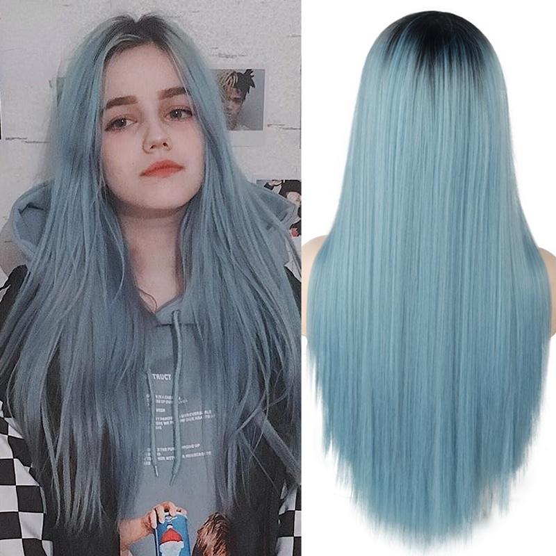 LISI HAIR Черный Зеленый Ombre Длинные прямые волосы без челки для женщин 24-дюймовые парики из синтетического термостойкого волокна 60 cm
LISI HAIR Черный Зеленый Ombre Длинные прямые волосы без челки для женщин 24-дюймовые парики из синтетического термостойкого волокна 60 cm
