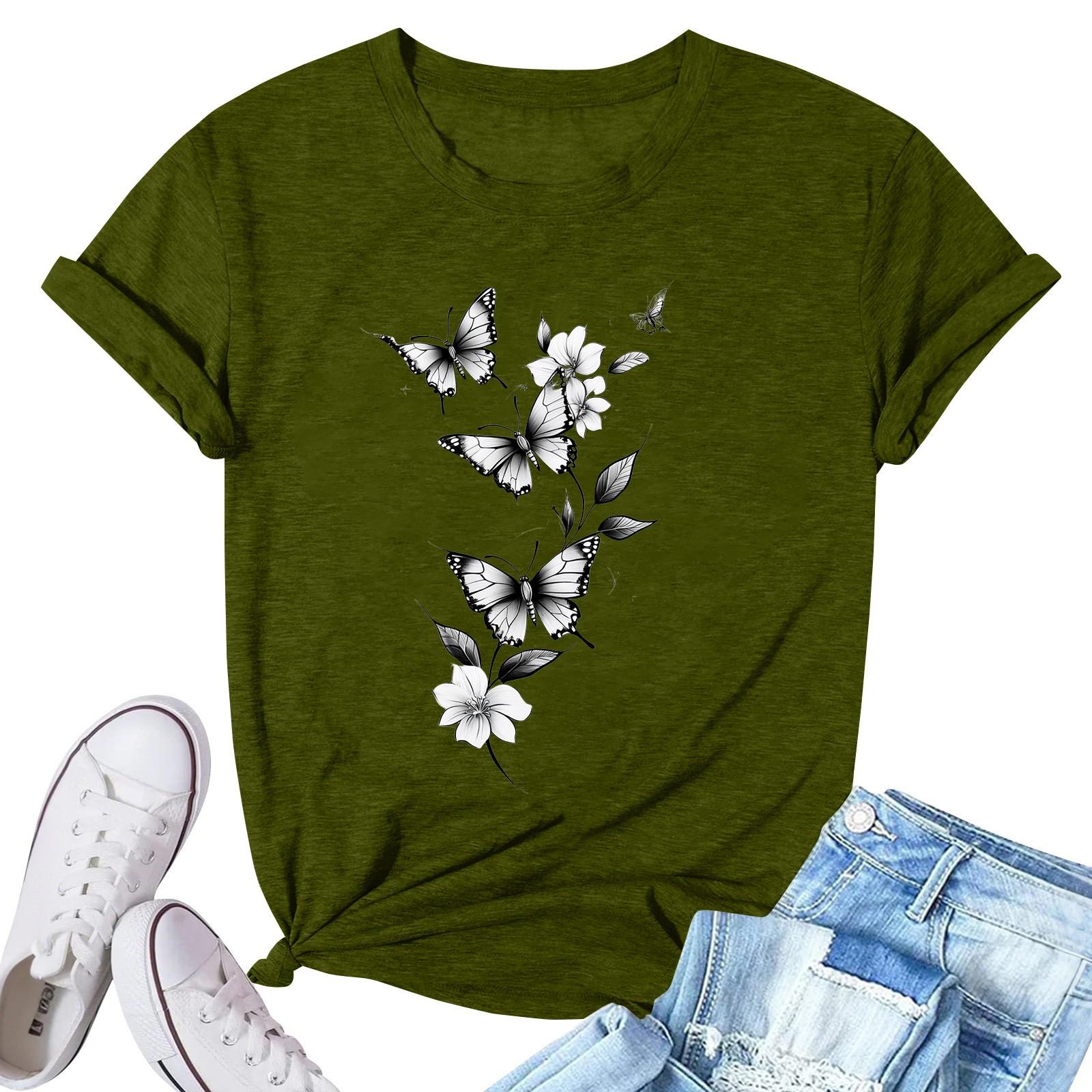 Women s Fashion Printed Casual Pleated Round Short Sleeve T-Shirt Top M
Women s Fashion Printed Casual Pleated Round Short Sleeve T-Shirt Top M
