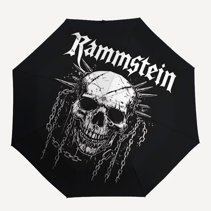 1PC Rammstein, Skull Print Personality Umbrella, Featuring Automatic Folding, And Shielding. This Sturdy And Durable Umbrella with Eight Ribs Is Conve
1PC Rammstein, Skull Print Personality Umbrella, Featuring Automatic Folding, And Shielding. This Sturdy And Durable Umbrella with Eight Ribs Is Conve