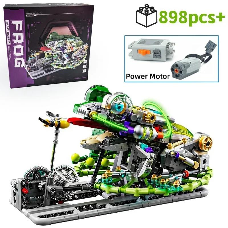 Non-Toxic 898Pcs New Mechanical Frog Building Set Insect Animals Building Blocks Model Power Motor Gift For Kid Christmas Birthday Gifts S
Non-Toxic 898Pcs New Mechanical Frog Building Set Insect Animals Building Blocks Model Power Motor Gift For Kid Christmas Birthday Gifts S