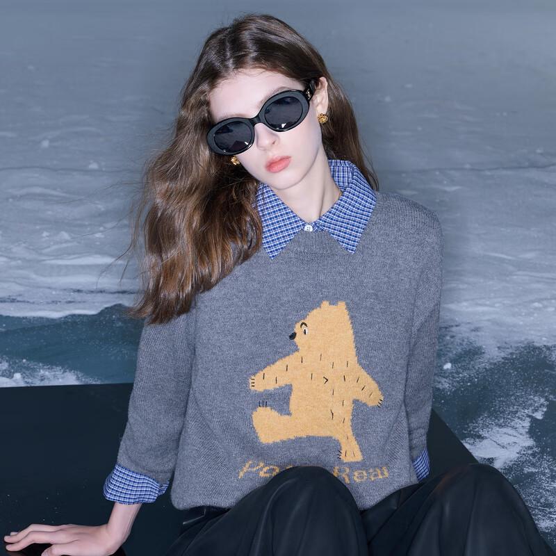 SanCai Women s Jacquard Knit Pullover Sweater M 160/84A
SanCai Women s Jacquard Knit Pullover Sweater M 160/84A