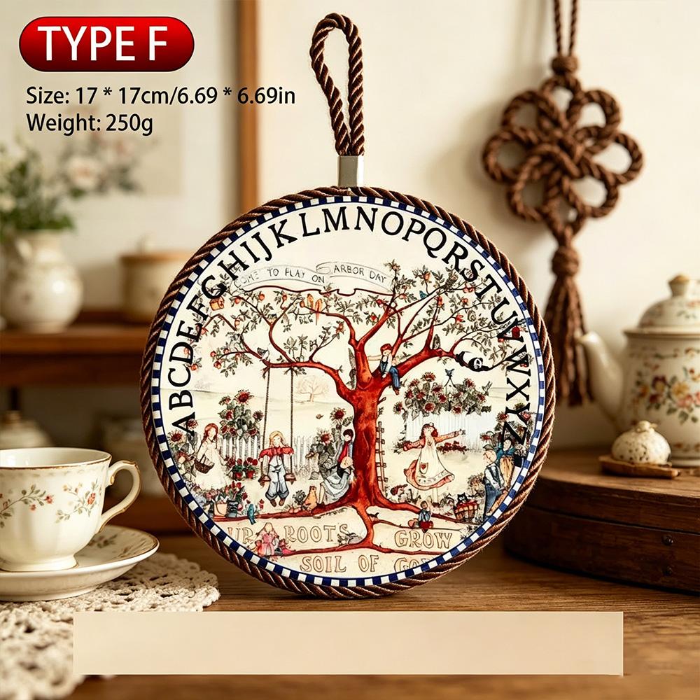 Premium British Classic Round Ceramic Trivet Fairy Tale Design Anti-Slip Pot & Dish Mat
Premium British Classic Round Ceramic Trivet Fairy Tale Design Anti-Slip Pot & Dish Mat
