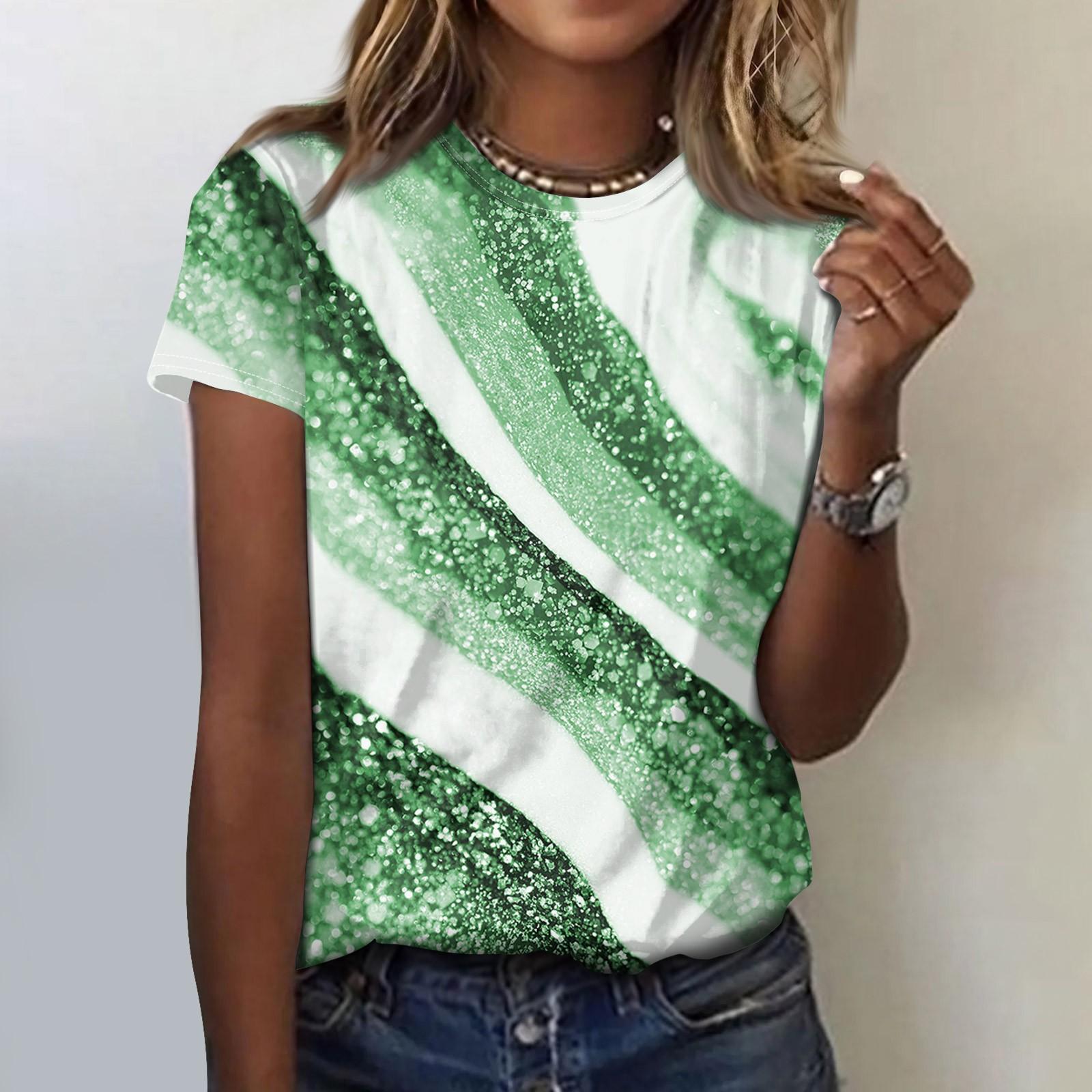 Женская повседневная футболка с коротким рукавом и круглым вырезом с пасхальным принтом XXXL зелёный
Женская повседневная футболка с коротким рукавом и круглым вырезом с пасхальным принтом XXXL зелёный