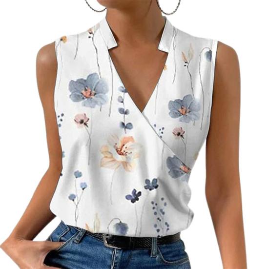 Женская футболка с цветочным принтом и v-образным вырезом, пуловер без рукавов, одежда средней длины, мягкий женский жилет больших размеров, женская одежда XL белый
Женская футболка с цветочным принтом и v-образным вырезом, пуловер без рукавов, одежда средней длины, мягкий женский жилет больших размеров, женская одежда XL белый