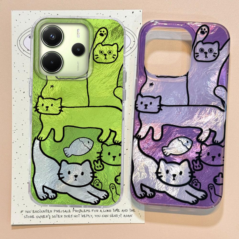 Multi Colored Line Cat Phone Cases Phone Case for Xiaomi Redmi Note 14 13 A3 Pro A5 A4 13C 14C 13T 14T Pro Shell Silicone Cover POCO C71 білий
Multi Colored Line Cat Phone Cases Phone Case for Xiaomi Redmi Note 14 13 A3 Pro A5 A4 13C 14C 13T 14T Pro Shell Silicone Cover POCO C71 білий