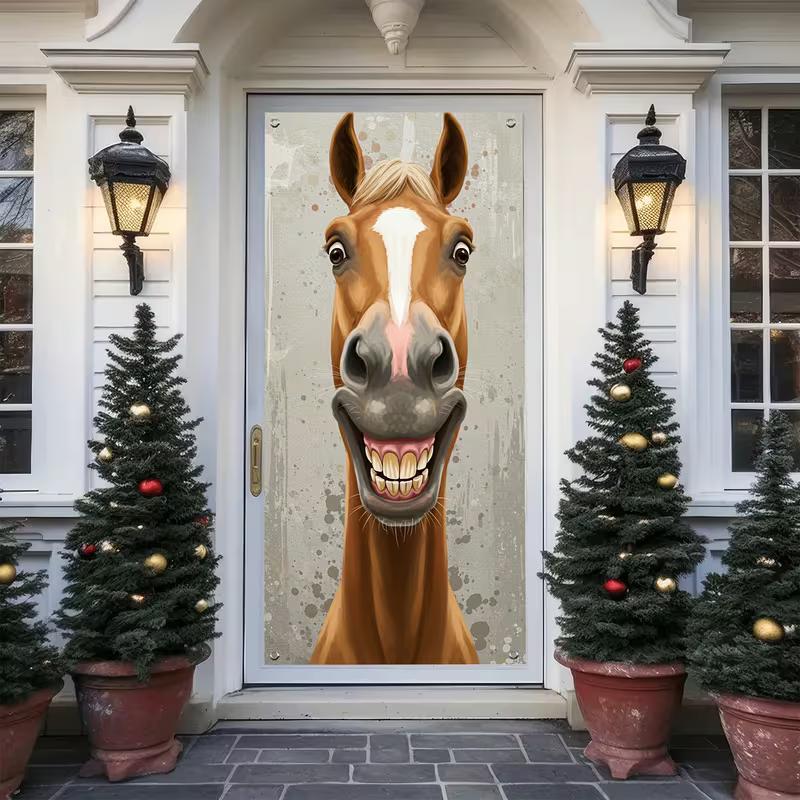 2D Humorous Horse Door Backdrop Cute Smiling Horse Head for Farm and Home Decor 47.2x31.5inch/120*80cm
2D Humorous Horse Door Backdrop Cute Smiling Horse Head for Farm and Home Decor 47.2x31.5inch/120*80cm