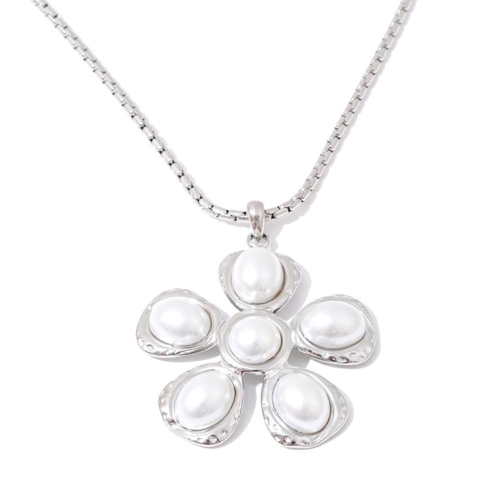 Yhpup High Quality Simulated Pearl Flower Pendant Necklace 2025 Popular Style Stainless Steel Attractive Jewelry for Women Gift
Yhpup High Quality Simulated Pearl Flower Pendant Necklace 2025 Popular Style Stainless Steel Attractive Jewelry for Women Gift
