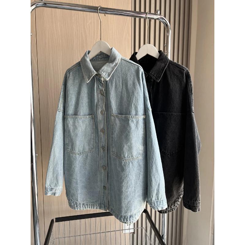 Джинсовая куртка Весна Полностью хлопковая Большие карманы Украшенная свободная версия женской джинсовой куртки в стиле рубашки S синий
Джинсовая куртка Весна Полностью хлопковая Большие карманы Украшенная свободная версия женской джинсовой куртки в стиле рубашки S синий