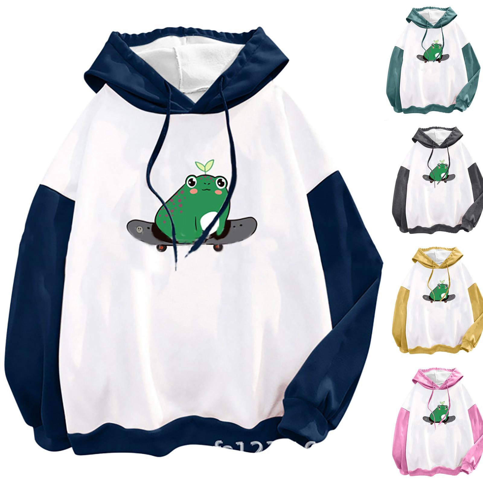 Женский милый бархатный свитер с капюшоном с длинными рукавами и принтом скейтборда 
Женский милый бархатный свитер с капюшоном с длинными рукавами и принтом скейтборда