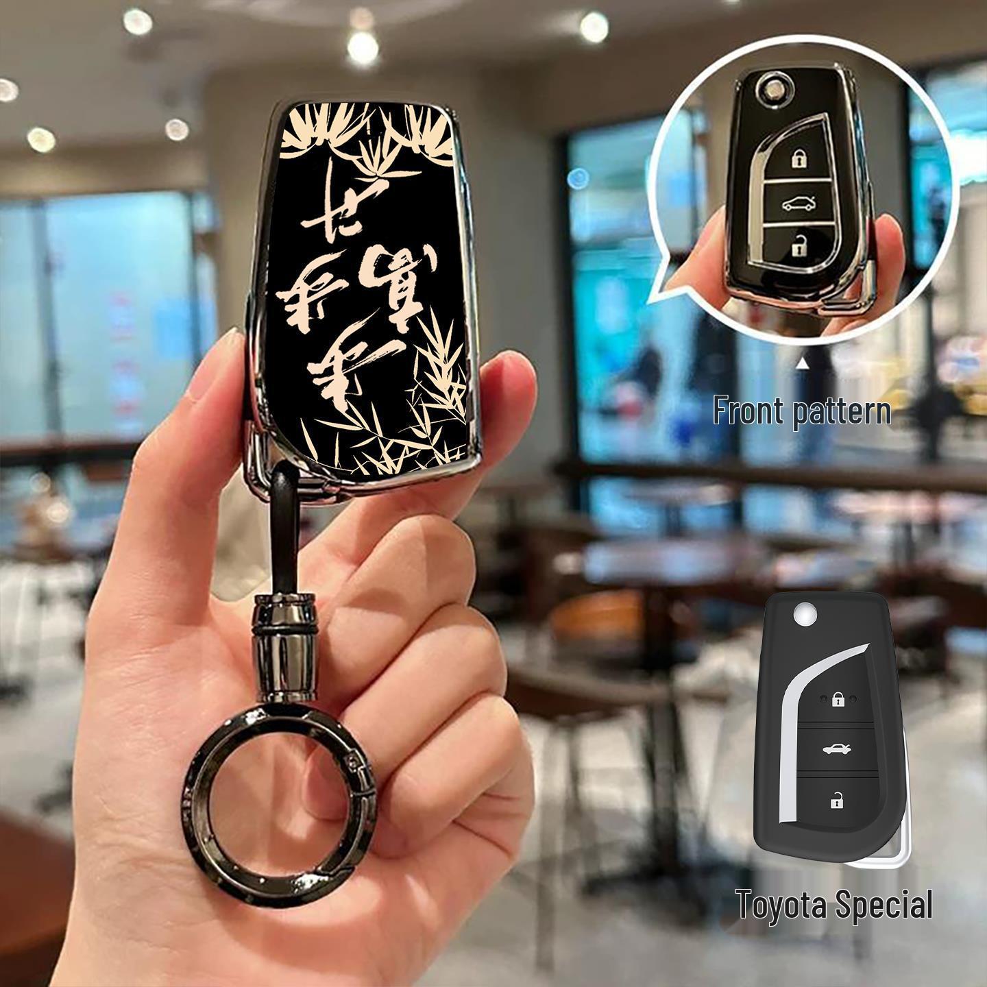 Toyota Car Key Cover for Camry, Corolla, RAV4, Levin, Avalon, Wildlander, Highlander.
Toyota Car Key Cover for Camry, Corolla, RAV4, Levin, Avalon, Wildlander, Highlander.