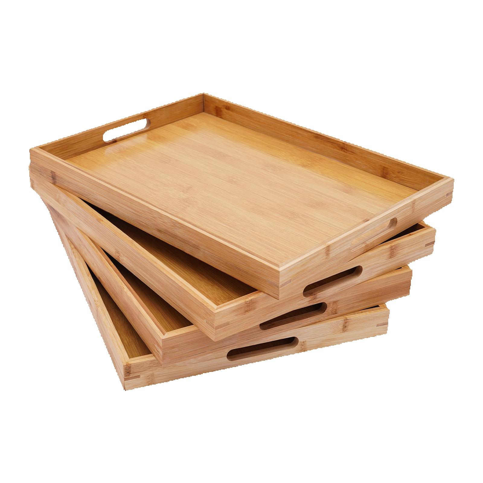 4 Pcs 18 x 13 x 1.4 in Wicker Serving Tray with Handles Rectangular Wooden Breakfast Tray Dinner Tray Decorative Coffee Platter
4 Pcs 18 x 13 x 1.4 in Wicker Serving Tray with Handles Rectangular Wooden Breakfast Tray Dinner Tray Decorative Coffee Platter