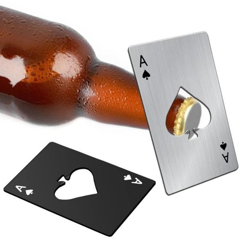 1/2Pcs Poker Beer Bottle Opener ,Stainless Steel Ace of Spades Poker Shaped Can Opener for Wallet for Bar Party Tools
1/2Pcs Poker Beer Bottle Opener ,Stainless Steel Ace of Spades Poker Shaped Can Opener for Wallet for Bar Party Tools