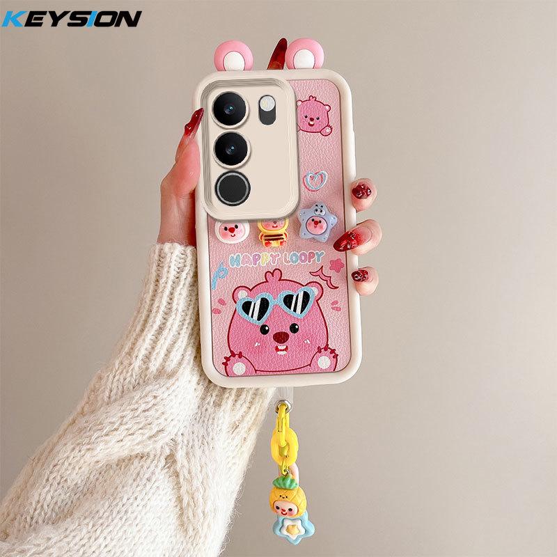 KEYSION Cute Ear 3D Cartoon Case for VIVO V29 5G with Bracelet Soft Silicone Shockproof Phone Back Cover for VIVO V29 5G for VIVO V29 5G
KEYSION Cute Ear 3D Cartoon Case for VIVO V29 5G with Bracelet Soft Silicone Shockproof Phone Back Cover for VIVO V29 5G for VIVO V29 5G
