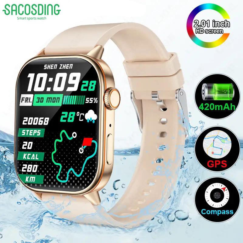 SACOSDING New GPS Track Smartwatch Fitness Clocks Waterproof Sports Wireless Call Smart Watch Wrist Watches for Men Women Xiaomi Android 2025
SACOSDING New GPS Track Smartwatch Fitness Clocks Waterproof Sports Wireless Call Smart Watch Wrist Watches for Men Women Xiaomi Android 2025