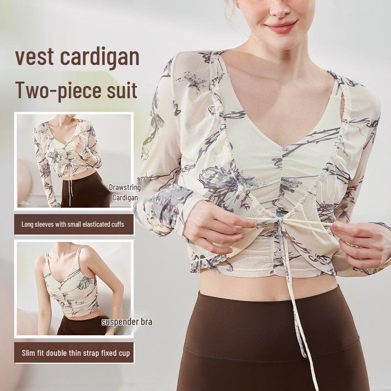 Lulu Women s Yoga Ink Print Mesh Long-Sleeve Two-Piece Set with Pleated Sun Protection Cover-Up. Extra Large
Lulu Women s Yoga Ink Print Mesh Long-Sleeve Two-Piece Set with Pleated Sun Protection Cover-Up. Extra Large