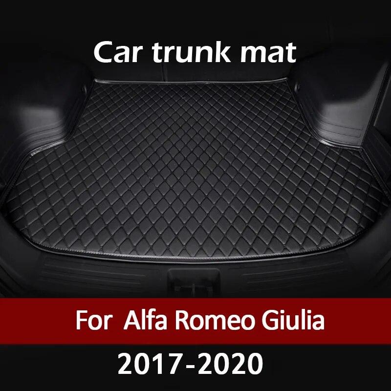 Коврик в багажник автомобиля для Alfa Romeo Giulia 2017 2018, грузовой лайнер, ковер, аксессуары для салона, чехол чёрный
Коврик в багажник автомобиля для Alfa Romeo Giulia 2017 2018, грузовой лайнер, ковер, аксессуары для салона, чехол чёрный