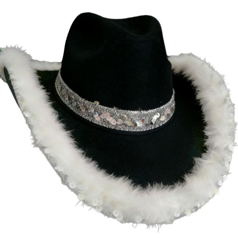 Practical Sequined Fabric Hat for Men Women Comfortable Costume Hat Wide Brims Ideal for Bachelorette Parties Daily Use чорний
Practical Sequined Fabric Hat for Men Women Comfortable Costume Hat Wide Brims Ideal for Bachelorette Parties Daily Use чорний