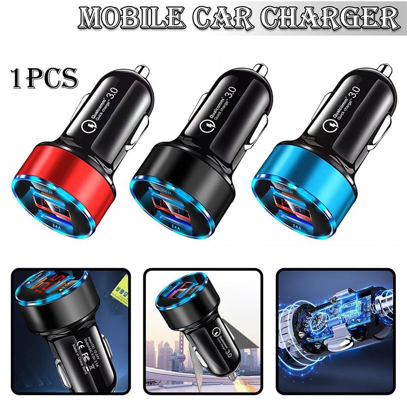 Maijaibao Быстрое автомобильное зарядное устройство USB-разъем прикуривателя 2-портовый адаптер Светодиодный вольтметр
Maijaibao Быстрое автомобильное зарядное устройство USB-разъем прикуривателя 2-портовый адаптер Светодиодный вольтметр