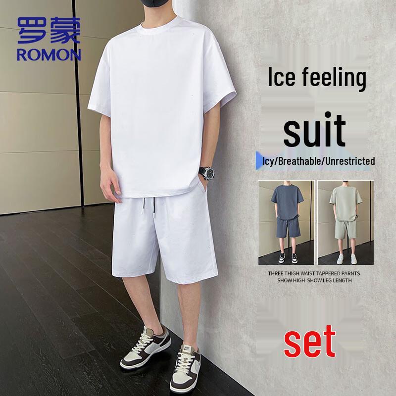 ROMON Men s Summer Casual Two-Piece Set L
ROMON Men s Summer Casual Two-Piece Set L