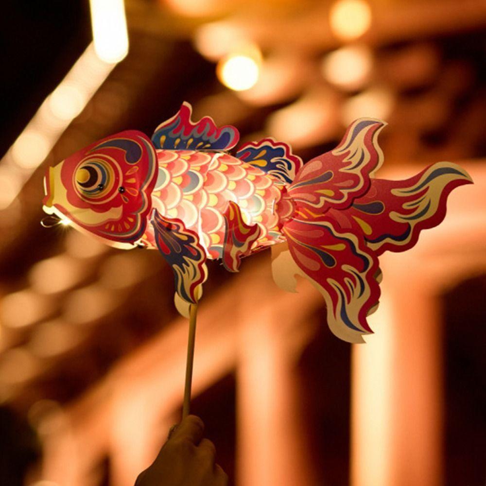LED Light Koi Carp Lantern Handmade DIY Lantern Materials Fun Goldfish Lantern Lamp Party Decor Style 1
LED Light Koi Carp Lantern Handmade DIY Lantern Materials Fun Goldfish Lantern Lamp Party Decor Style 1