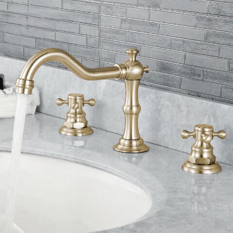 Vintage 3-Hole Dual Handle Basin Faucet Set
Vintage 3-Hole Dual Handle Basin Faucet Set