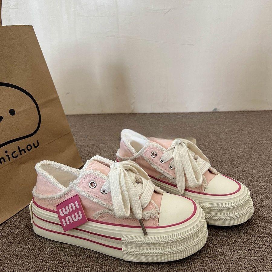 Розовые кисточки платформа с необработанным краем парусиновые туфли женские летние новые два способа носки повседневные универсальные кеды в стиле инс 40 розовый
Розовые кисточки платформа с необработанным краем парусиновые туфли женские летние новые два способа носки повседневные универсальные кеды в стиле инс 40 розовый