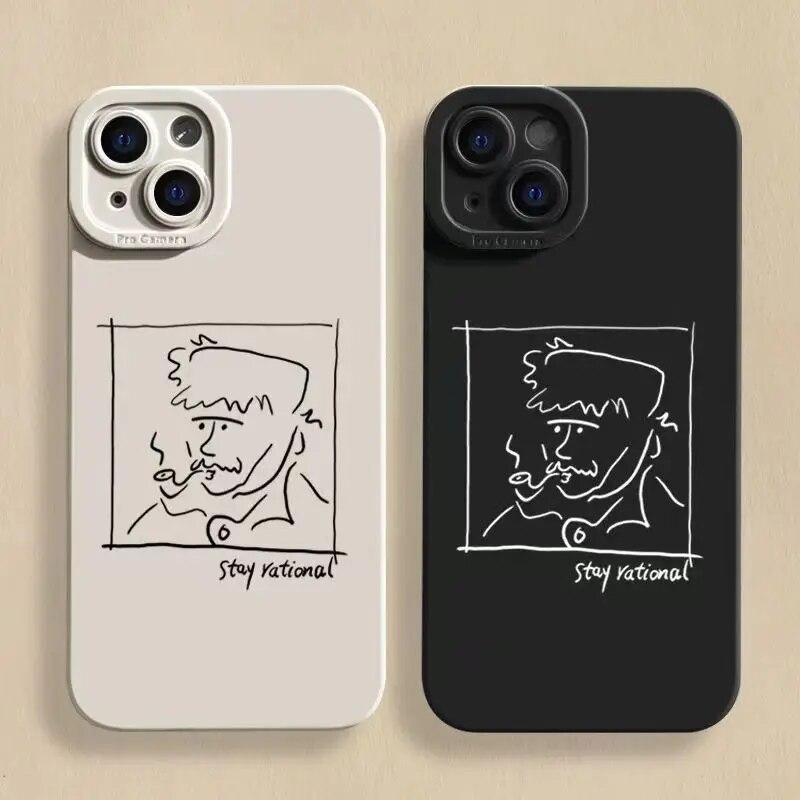Cartoon Doodle Great Artist Phone Case For iPhone 15 14 Plus 11 12 13Pro Max XR X XS 7 8 Plus SE2 Shockproof Soft Silicone Cover
Cartoon Doodle Great Artist Phone Case For iPhone 15 14 Plus 11 12 13Pro Max XR X XS 7 8 Plus SE2 Shockproof Soft Silicone Cover