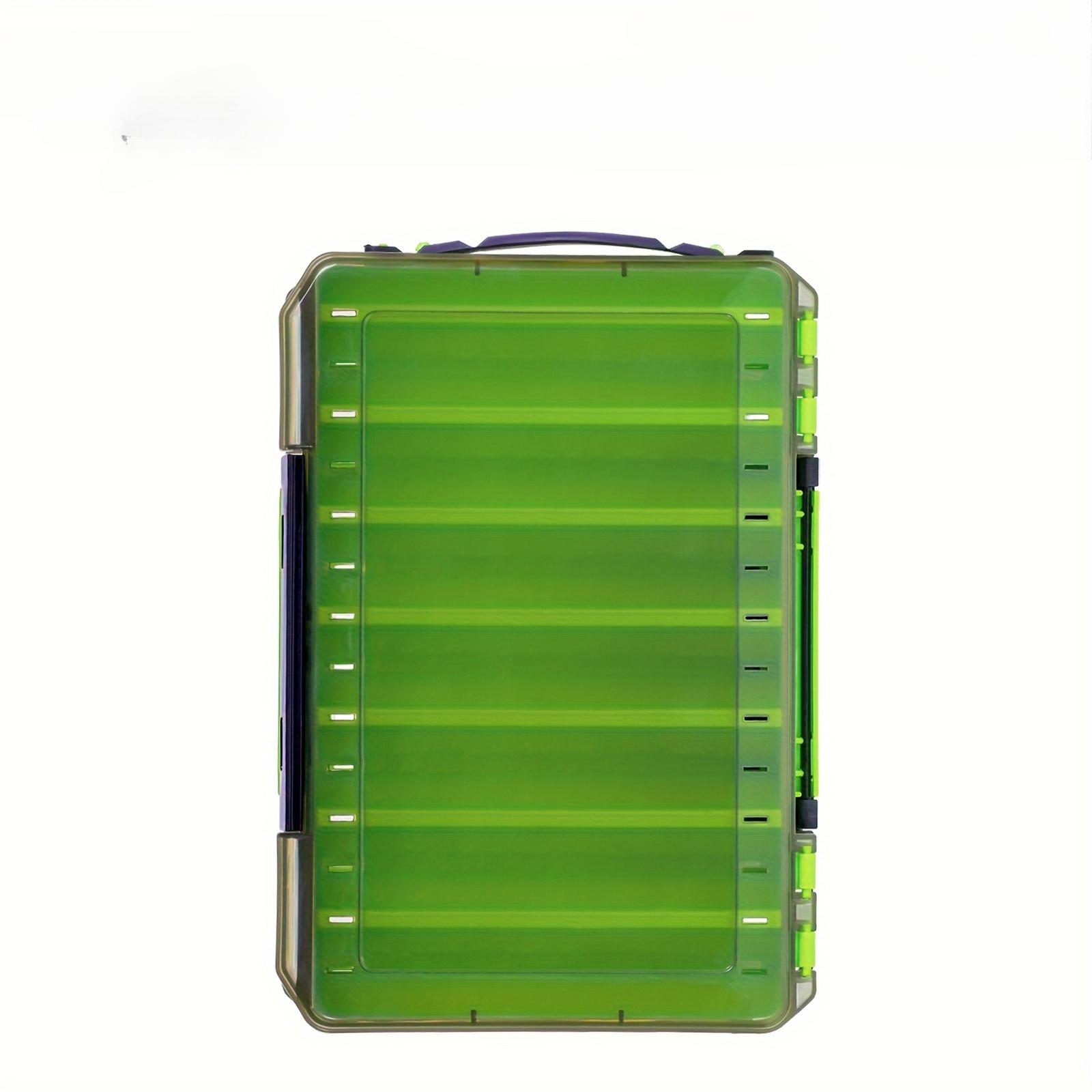 Двухсторонняя коробка для приманок с отделениями, чехол для рыболовных принадлежностей, контейнер для снастей, регулируемый органайзер Large зелёный
Двухсторонняя коробка для приманок с отделениями, чехол для рыболовных принадлежностей, контейнер для снастей, регулируемый органайзер Large зелёный