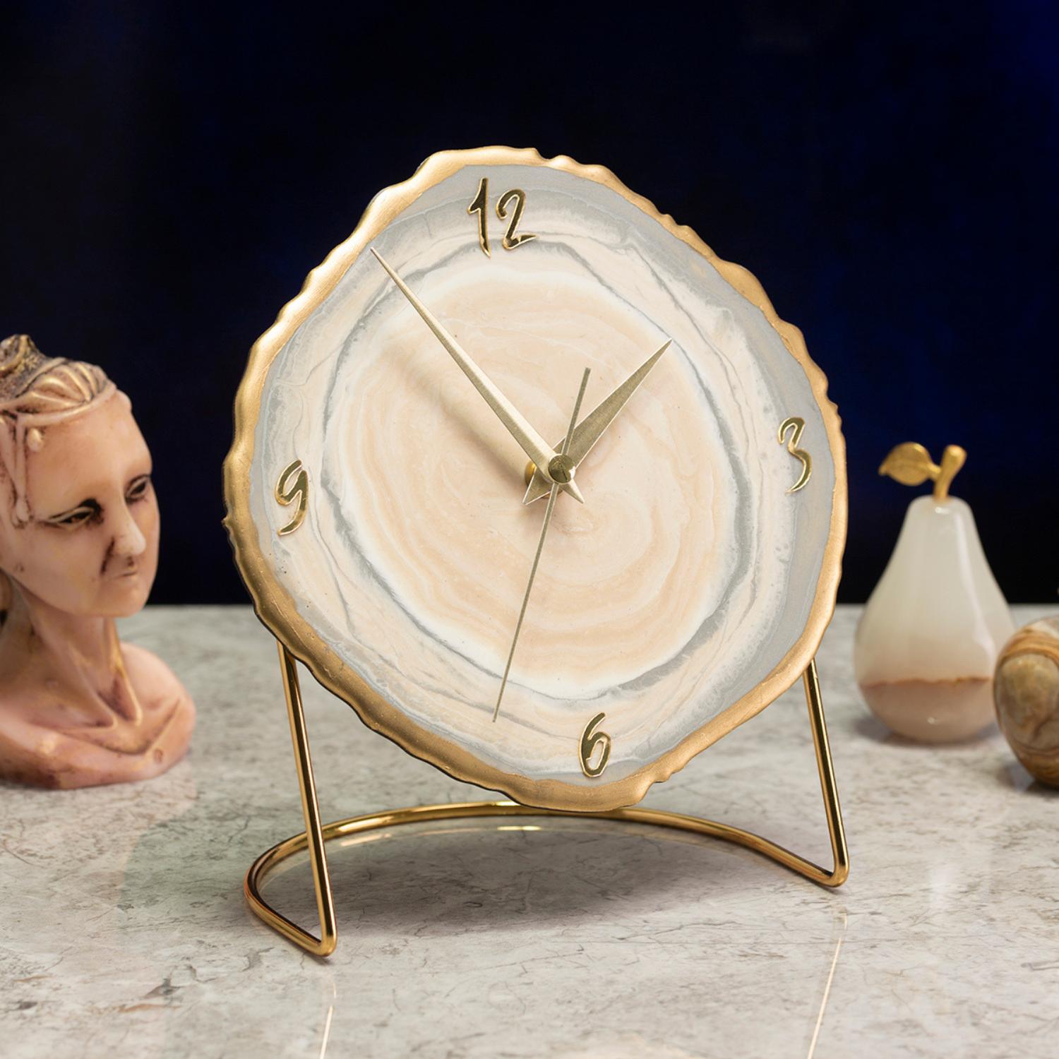 Muyika Diverso Decorative Table Clock, 18x23cm with Silent Mechanism, 6 Different Colors, Home Decoration, Table and Desk Clock, Stylish Clock for Home 18 x 23 cm горчичный
Muyika Diverso Decorative Table Clock, 18x23cm with Silent Mechanism, 6 Different Colors, Home Decoration, Table and Desk Clock, Stylish Clock for Home 18 x 23 cm горчичный