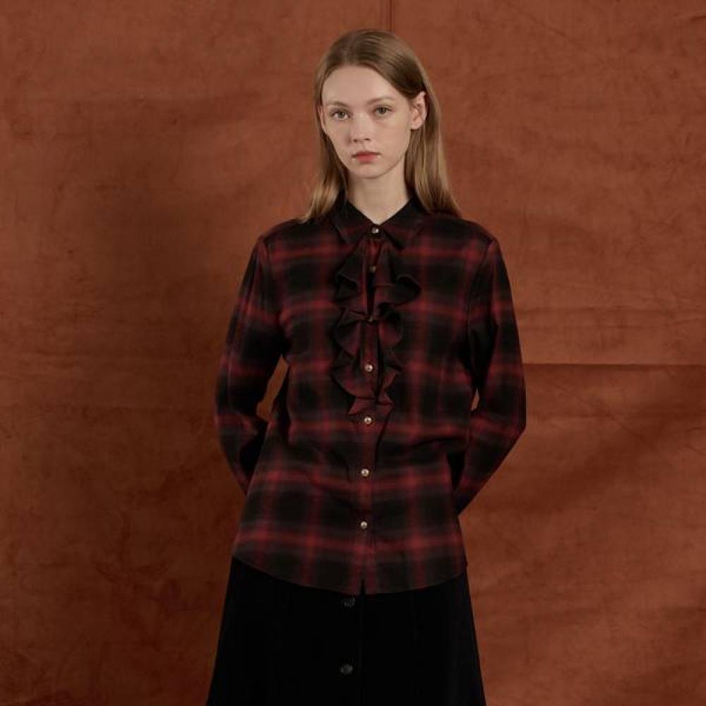 Bcbg Ruffle Check Blouse B5w9b402 Khaki (45)/77
Bcbg Ruffle Check Blouse B5w9b402 Khaki (45)/77