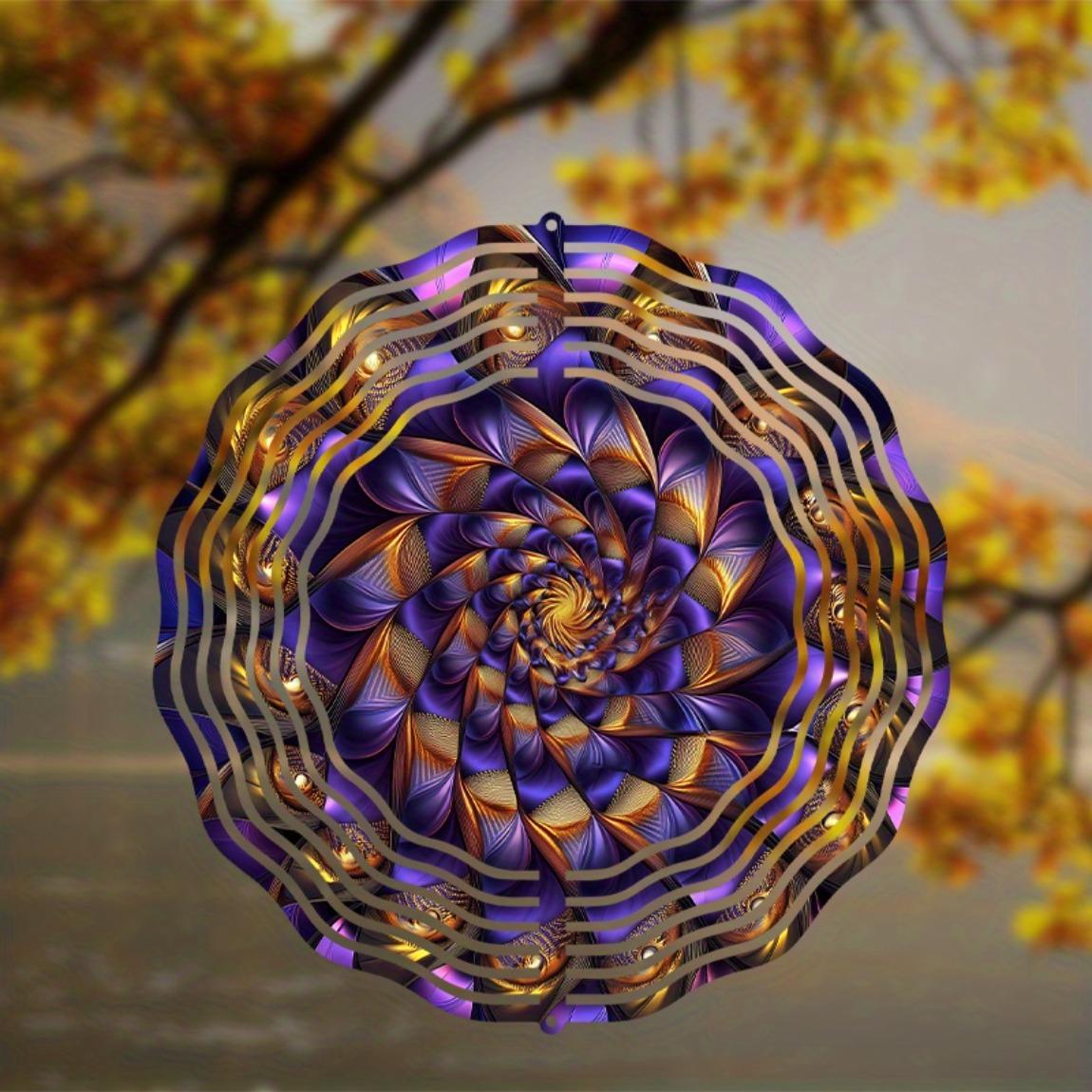 10 Inch Metal Wind Chime with 360 Rotating Hook Mandala Design for Garden Balcony Patio Outdoor Decor All Season Gift 01A
10 Inch Metal Wind Chime with 360 Rotating Hook Mandala Design for Garden Balcony Patio Outdoor Decor All Season Gift 01A