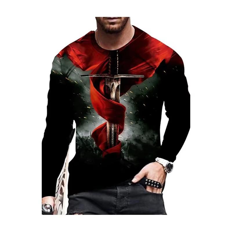 Cross Wings Pattern T-Shirt For Men 3D Printed T Shirts Autumn Casual Long Sleeves Oversized Tops Tees Men s Outdoor T-Shirt 6XL
Cross Wings Pattern T-Shirt For Men 3D Printed T Shirts Autumn Casual Long Sleeves Oversized Tops Tees Men s Outdoor T-Shirt 6XL