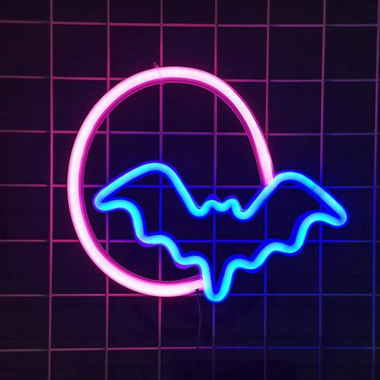 Yousheng Halloween Bat Neon Light Creative Shape USB/Battery работающий не бликующий светодиодный неоновый светильник настенный декор синий/розовый
Yousheng Halloween Bat Neon Light Creative Shape USB/Battery работающий не бликующий светодиодный неоновый светильник настенный декор синий/розовый