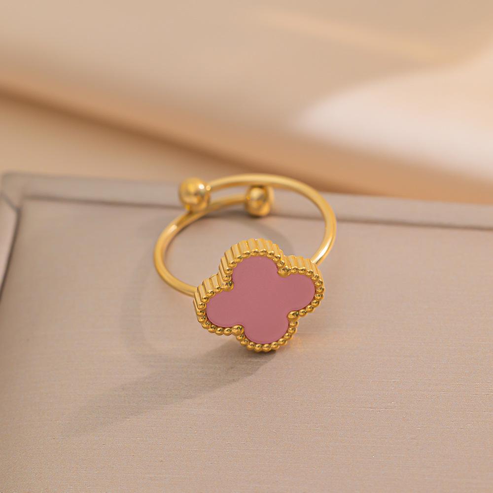 18K Gold-Plated Titanium Steel Double-Sided Mother-of-Pearl Clover Necklace
18K Gold-Plated Titanium Steel Double-Sided Mother-of-Pearl Clover Necklace