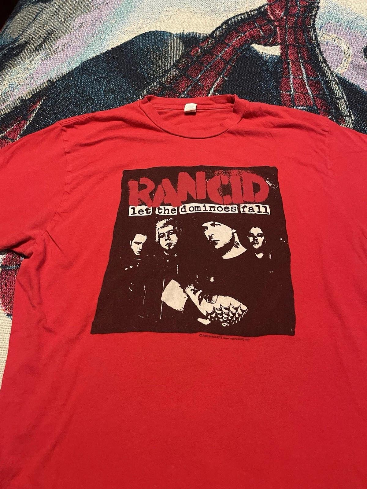 Rancid Let the Dominoes Fall 2009 Tour T-shirt Red Two-Sided Shirt Mens L Y2K L
Rancid Let the Dominoes Fall 2009 Tour T-shirt Red Two-Sided Shirt Mens L Y2K L