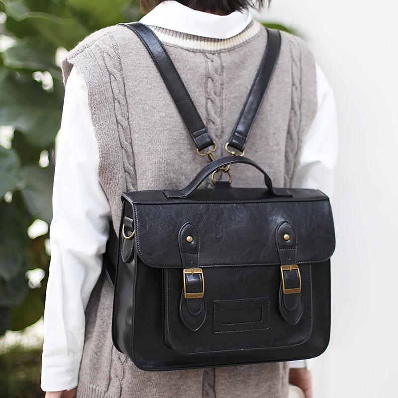 Korean Version women Backpack Multifunction Female Big Tote bag PU Leather College Style Shoulder Bag student schoolbag 32X26X8cm
Korean Version women Backpack Multifunction Female Big Tote bag PU Leather College Style Shoulder Bag student schoolbag 32X26X8cm