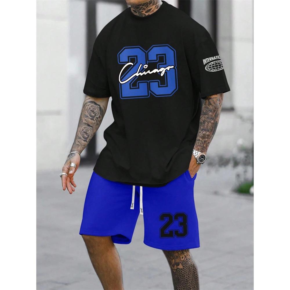 Summer Men s Fashion Short Sleeve Shorts 2-Piece Set T-Shirt and Shorts Outdoor Breathable Sportswear 6XL
Summer Men s Fashion Short Sleeve Shorts 2-Piece Set T-Shirt and Shorts Outdoor Breathable Sportswear 6XL