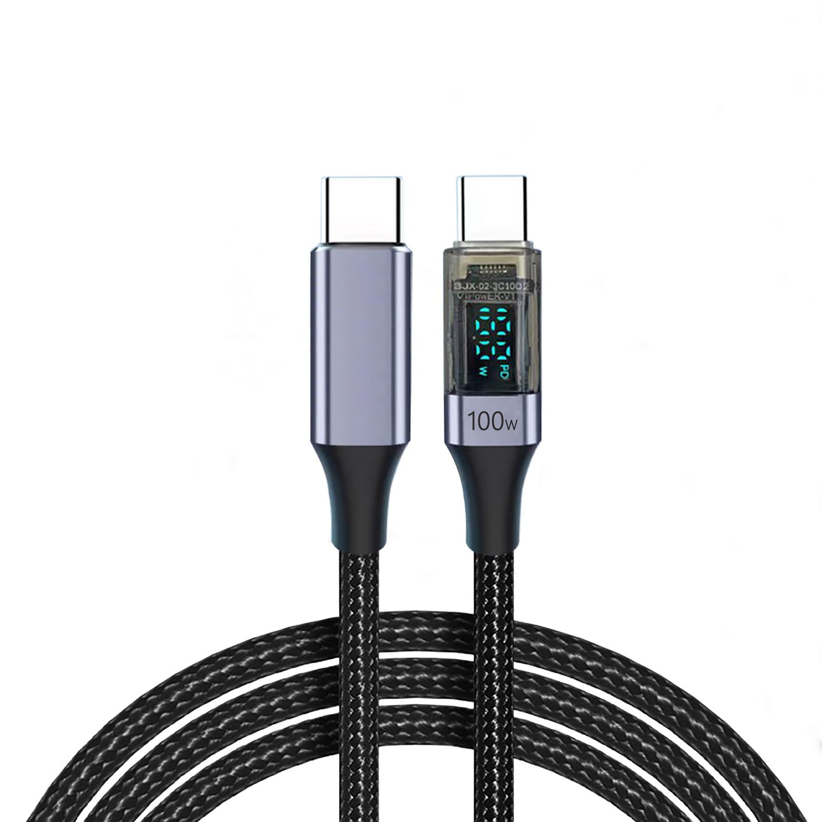 Highly Speed 100W USB C to USB C Intelligent Charging Wire USB C to USB C Cable With Digital Readout for Multiple Device сірий
Highly Speed 100W USB C to USB C Intelligent Charging Wire USB C to USB C Cable With Digital Readout for Multiple Device сірий