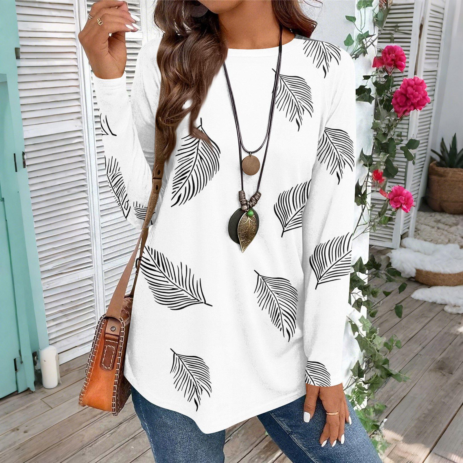 Женская повседневная футболка большого размера с длинными рукавами и круглым вырезом, винтажный этнический принт, топ-пуловер XL белый
Женская повседневная футболка большого размера с длинными рукавами и круглым вырезом, винтажный этнический принт, топ-пуловер XL белый