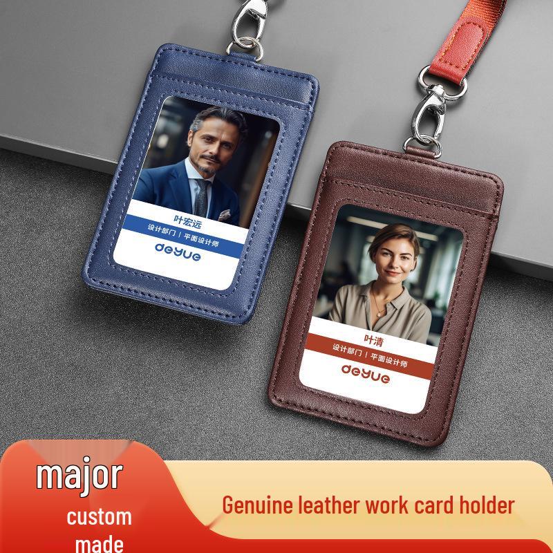 Cross-border Genuine Leather Custom ID and Document Card Holder with Logo Lanyard
Cross-border Genuine Leather Custom ID and Document Card Holder with Logo Lanyard