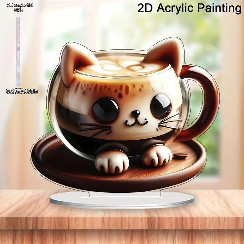 2D Flat Acrylic Cat Decoration, Indoor and Outdoor Decoration - No Battery/electricity Required, Free Day Decoration, Shop Decoration, Durable Outdoor 20*16cm
2D Flat Acrylic Cat Decoration, Indoor and Outdoor Decoration - No Battery/electricity Required, Free Day Decoration, Shop Decoration, Durable Outdoor 20*16cm