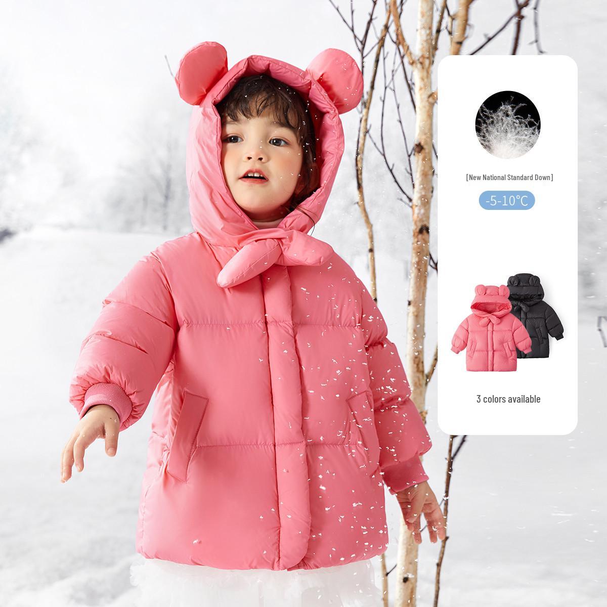 Stylish Girls Thickened Down Jacket - Baby Winter Outerwear, 2026 New Children s Autumn/Winter Puffer. 110 cm рожевий/персиковий
Stylish Girls Thickened Down Jacket - Baby Winter Outerwear, 2026 New Children s Autumn/Winter Puffer. 110 cm рожевий/персиковий