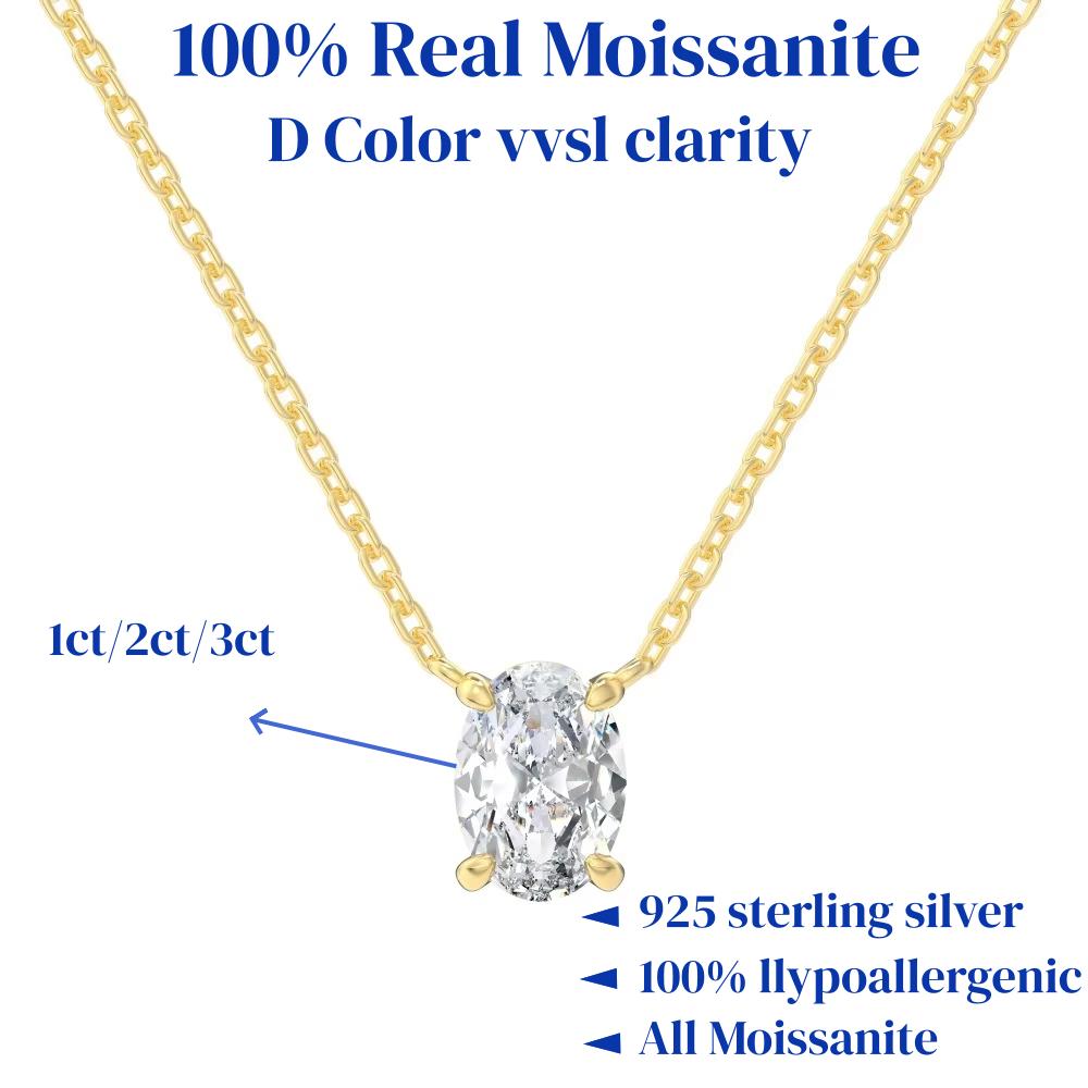1/2/3Carat Oval Cut Moissanite Pendant Necklace 100% S925 Silver Solitaire Diamond Women‘s Fine Jewelry Necklace Party Gifts 1ct Moissanite золотой
1/2/3Carat Oval Cut Moissanite Pendant Necklace 100% S925 Silver Solitaire Diamond Women‘s Fine Jewelry Necklace Party Gifts 1ct Moissanite золотой