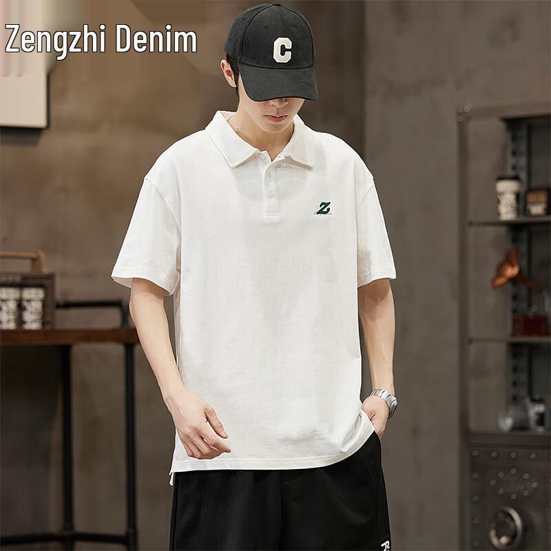 Zengzhi Men s 300G Heavyweight Pure Cotton Loose Fit Polo T-shirt 3XL
Zengzhi Men s 300G Heavyweight Pure Cotton Loose Fit Polo T-shirt 3XL